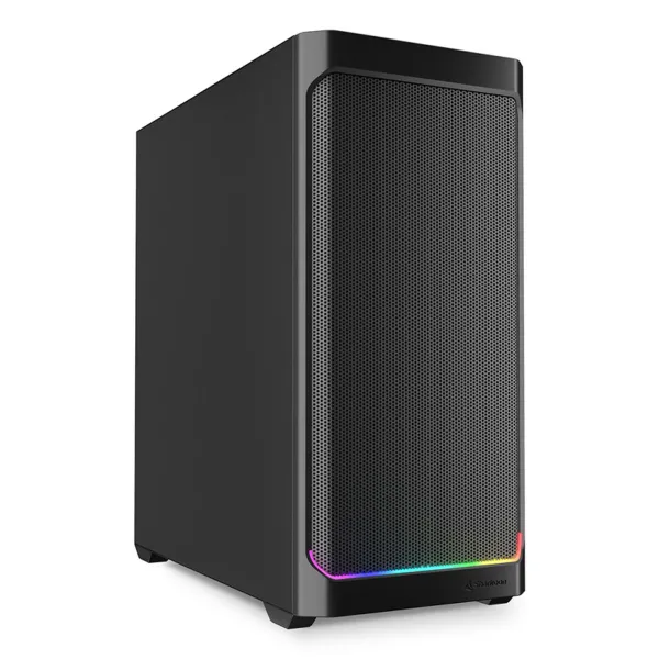 ATX pusiau bokšto tipo korpusas Sharkoon AK4 RGB STRIP Juoda