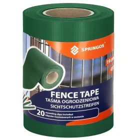 Žogu lente Springos FN0008 19 cm x 35 m 450g/m2, tumši zaļa 20 Klipši