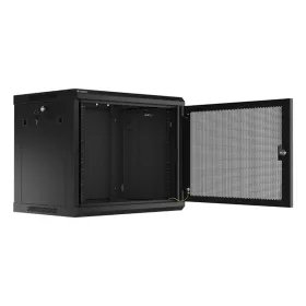 Bīdāmo durvju sistēma Springos HA5002, 183 cm, sliede līdz 100 kg, barn door, tērauds, melna