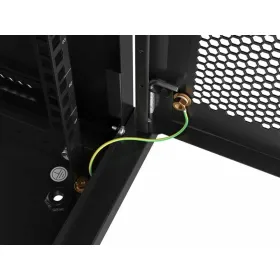Sliding door system Springos HA5002, 183 cm, rail up to 100 kg, barn door, steel, black