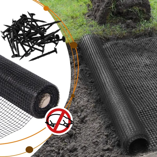 Verkko myyräjä vastaan ​​Springos AN0010 45 g/m2 2x200m