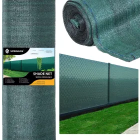 Затеняющая сетка Springos SN0021 65 г/м2 1,5x50м 200 Кабельные стяжки, зеленая