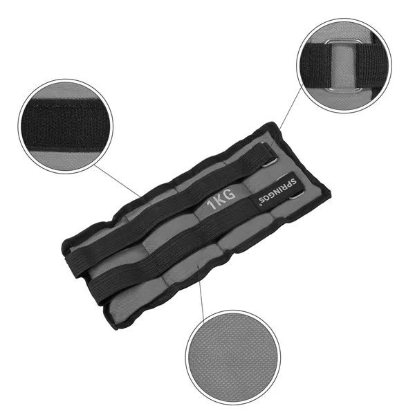 Ranne- ja nilkkapainot Springos FA0006, 2x 2kg