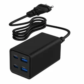 Сетевое зарядное устройство GEMBIRD TA-UC-2A2C-PD65-01-BK