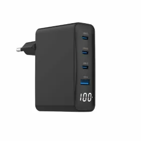 Сетевое зарядное устройство GEMBIRD TA-UC-PDQC100LCD-01-BK