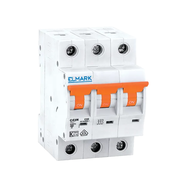 MINIATURE CIRCUIT BREAKER C43N 63A 3P 4.5kA CURVE C NEW