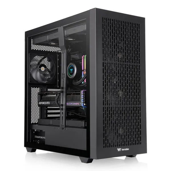 ATX pusiau bokšto tipo korpusas THERMALTAKE CA-11D-00F1WN-00 Juoda