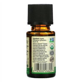 100 % grynas pelargonijų eterinis aliejus - 15 ml.