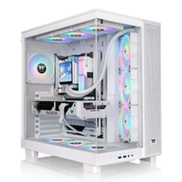 ATX pusiau bokšto tipo korpusas THERMALTAKE View 380 XL TG ARGB Balta