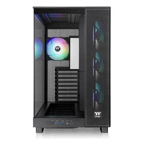 ATX pusiau bokšto tipo korpusas THERMALTAKE View 380 XL TG ARGB Juoda