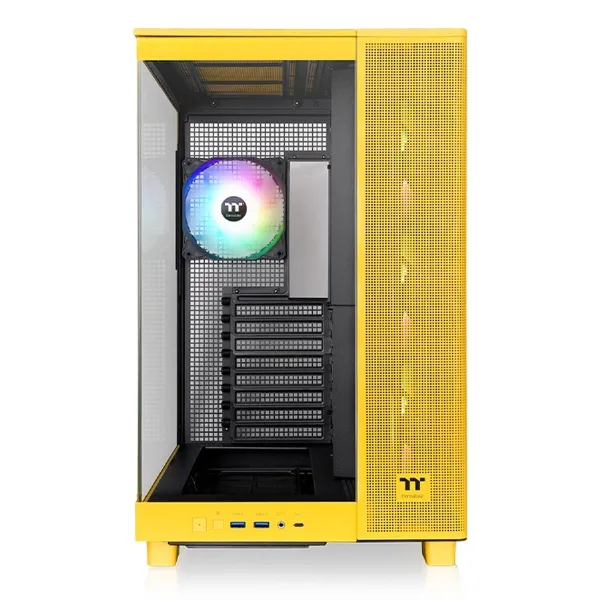 ATX pusiau bokšto tipo korpusas THERMALTAKE View 380 XL TG ARGB Geltona