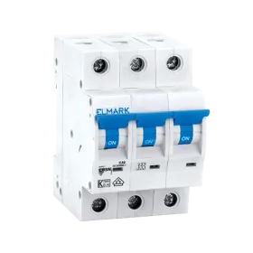 Miniatiūrinis automatinis jungiklis C63N 16A 3P 6kA, B kreivė, naujas