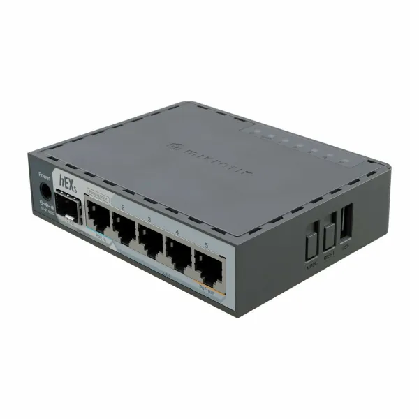 Maršrutizatorius Mikrotik E60IUGS Juoda USB RJ45 Ethernet LAN PoE x 1 USB 3.2 USB x 1