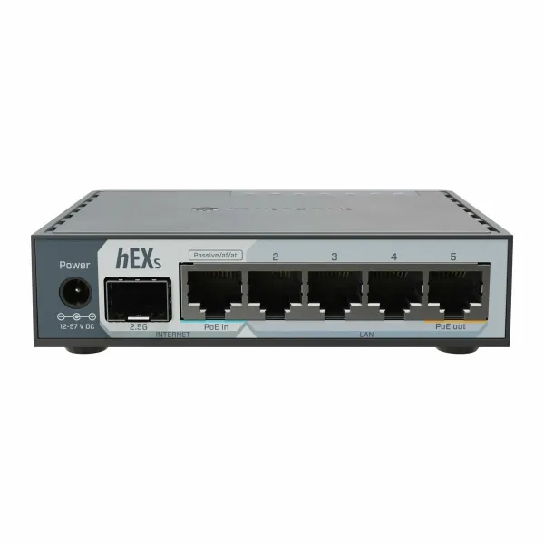 Maršrutizatorius Mikrotik E60IUGS Juoda USB RJ45 Ethernet LAN PoE x 1 USB 3.2 USB x 1