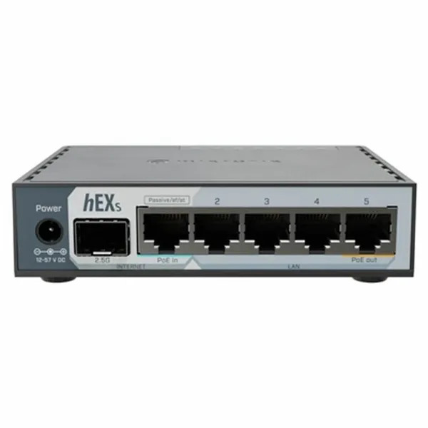 Maršrutizatorius Mikrotik E60IUGS Juoda USB RJ45 Ethernet LAN PoE x 1 USB 3.2 USB x 1