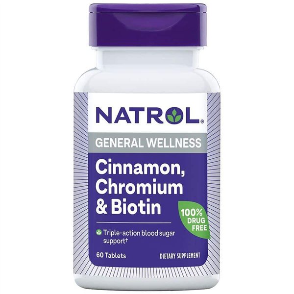 Cinnamon, Chromium & Biotin - 60 tabs
