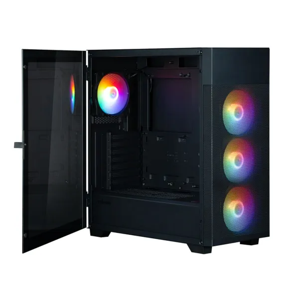 ATX pusiau bokšto tipo korpusas Zalman S5 NEO BLACK Juoda