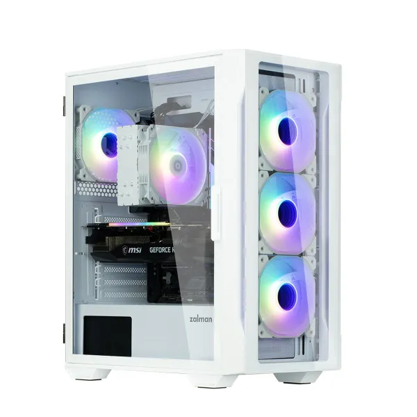 ATX pusiau bokšto tipo korpusas Zalman I3 NEO TG WHITE Balta