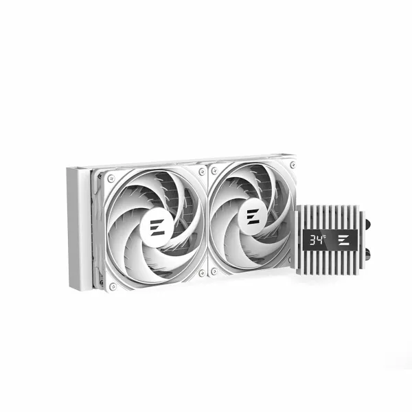 Kārbas ventilators Zalman ALPHA2 A24 WHITE Ø 12 cm