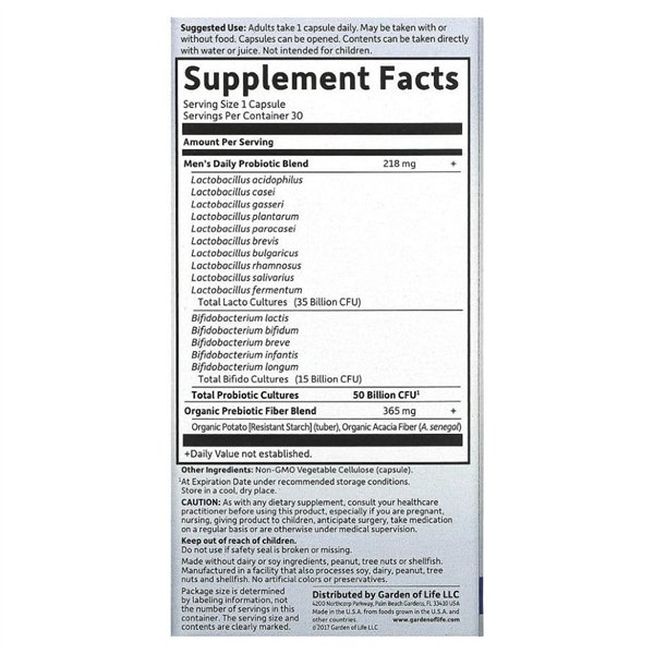 Dr. Formulated Probiotics Once Daily Men's - 30 vcaps