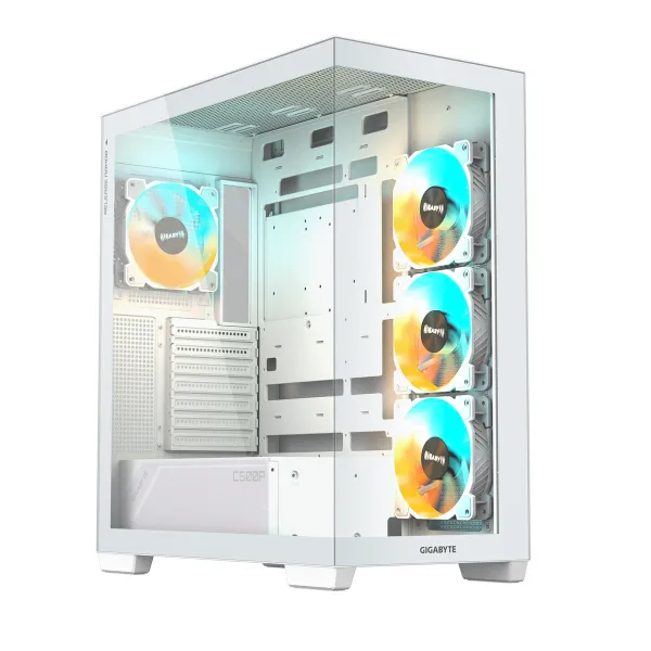 ATX Semi-tower Korpus Gigabyte C500 PANORAMIC STEALTH Valge
