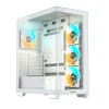 ATX Semi-tower Korpus Gigabyte C500 PANORAMIC STEALTH Valge