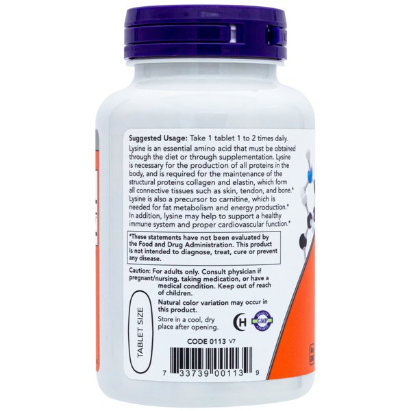 L-lizinas, 1000 mg - 100 tablečių | Pirkti internetu — Megaluks