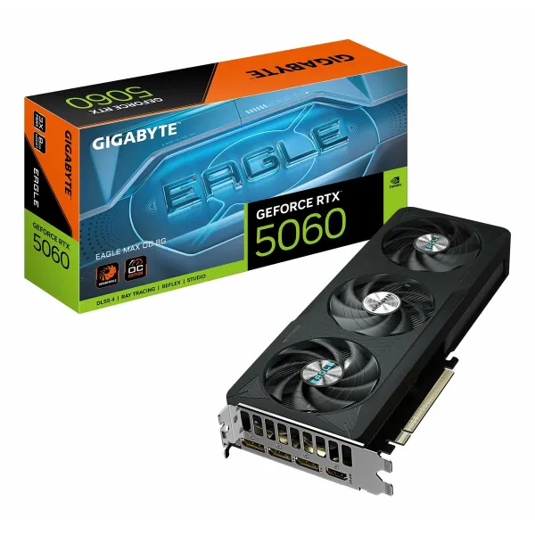 Vaizdo korta Gigabyte GeForce RTX 5060 EAGLE MAX OC 8G GEFORCE RTX 5060 8 GB GDDR7