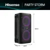 Nešiojamos Bluetooth garso kolonėlės Hisense Juoda 300 W