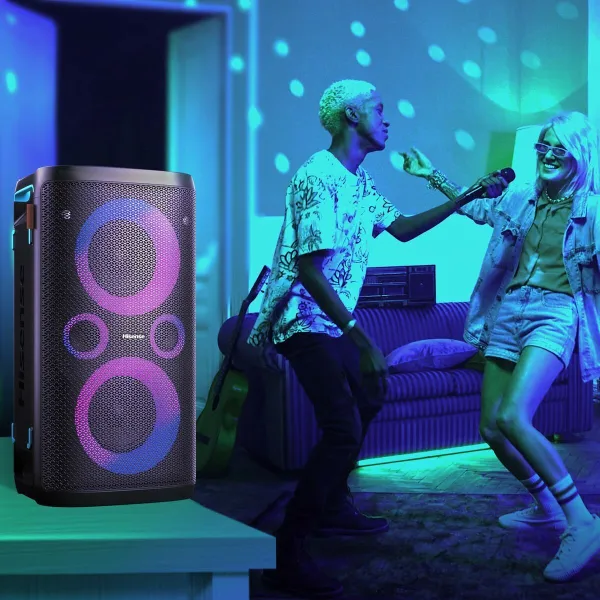 Nešiojamos Bluetooth garso kolonėlės Hisense Juoda 300 W