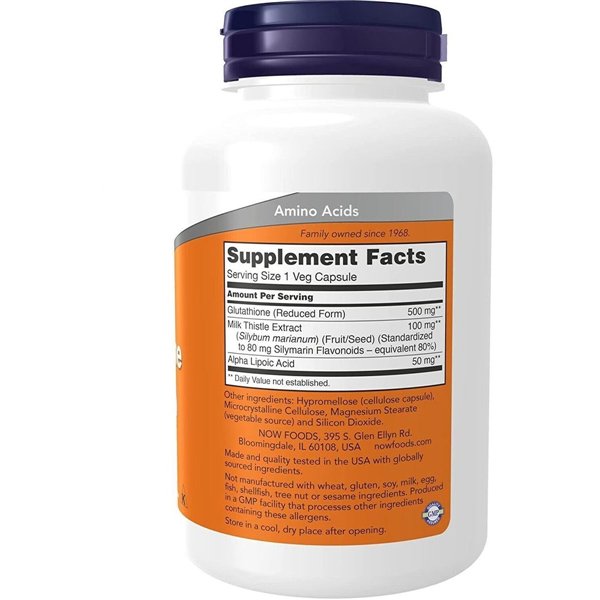 Glutations, 500 mg - 120 v-kapsulas | Pirkt tiešsaistē — Megaluks