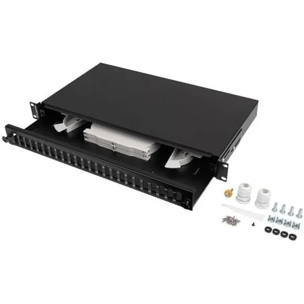 Komutacinė panelė, 24 prievadai, UTP, 6 kat. Lanberg FOP1-24SD-LQB