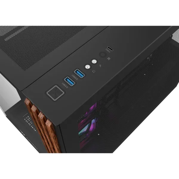 ATX pusiau bokšto tipo korpusas THERMALTAKE View 380 WS ARGB Juoda