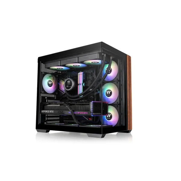 ATX pusiau bokšto tipo korpusas THERMALTAKE View 380 WS ARGB Juoda