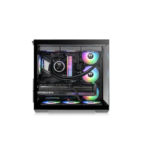 ATX pusiau bokšto tipo korpusas THERMALTAKE View 380 WS ARGB Juoda