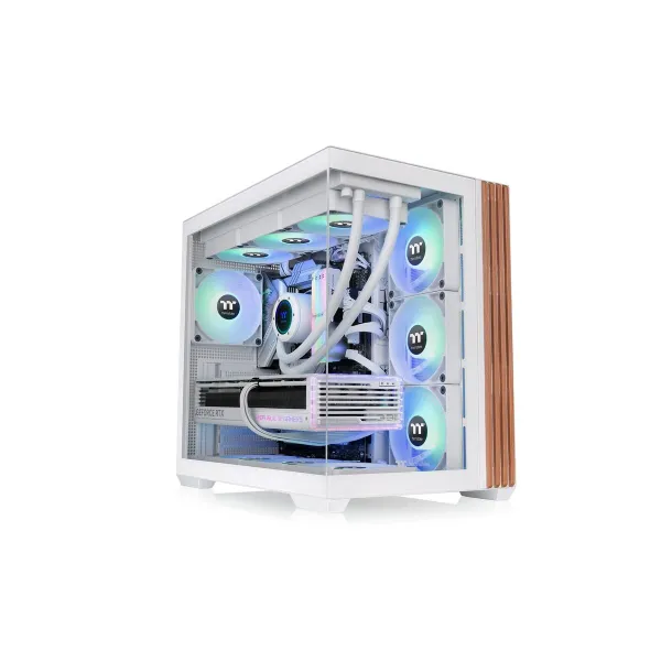 ATX pusiau bokšto tipo korpusas THERMALTAKE View 380 WS ARGB Balta