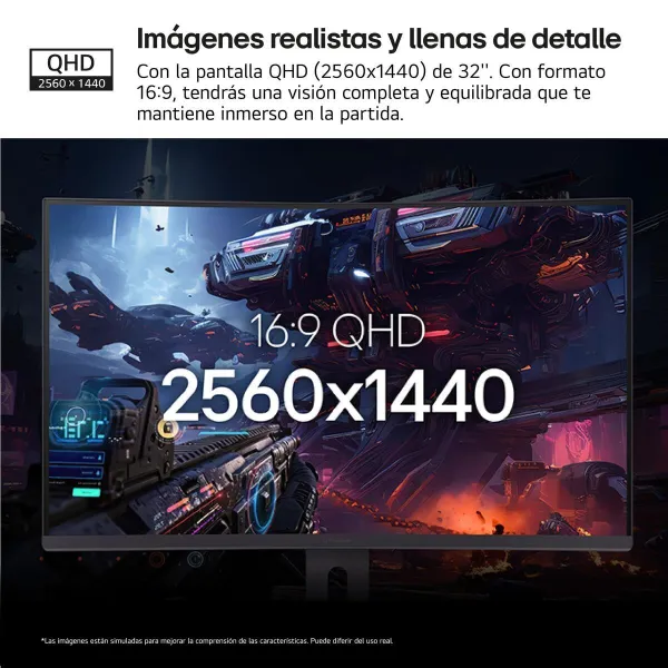 Monitorius žaidimams LG 32G600A-B Quad HD 32"