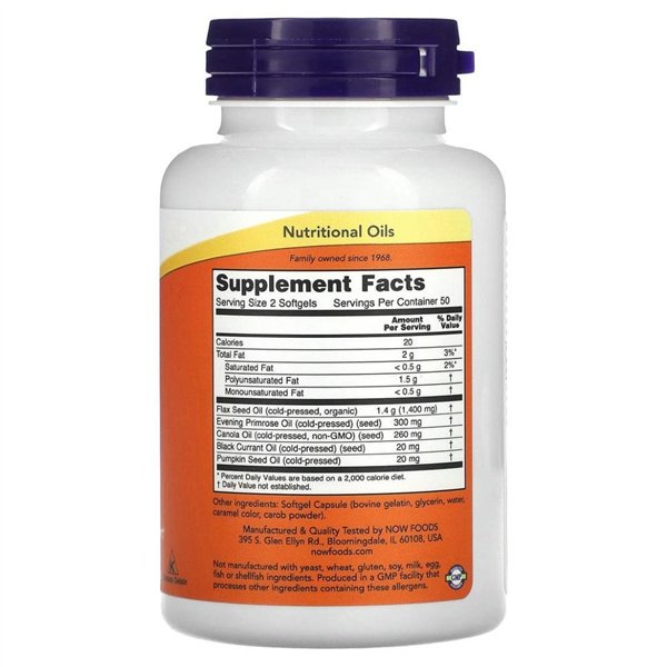Omega 3-6-9, 1000mg - 100 softgels