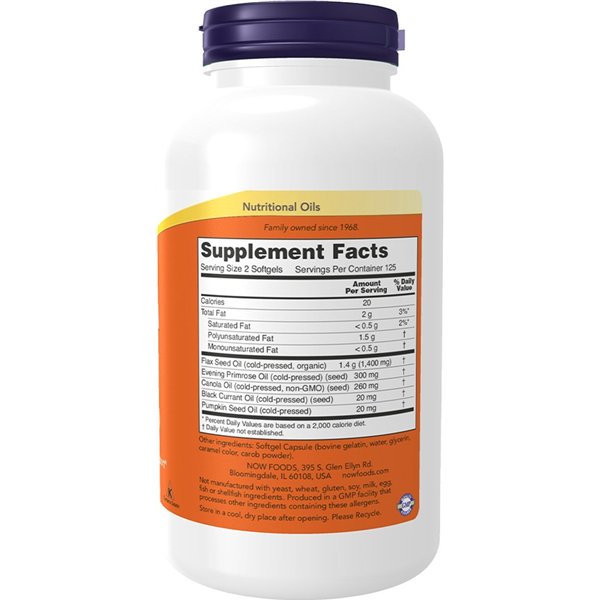 Омега 3-6-9, 1000 мг - 250 мягких капсул