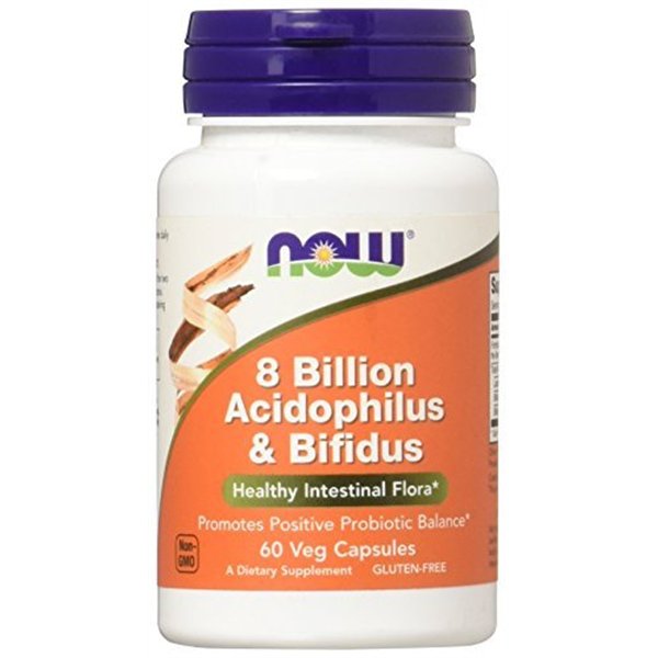 8 миллиардов ацидофилусов и бифидобактерий - 60 растительных капсул