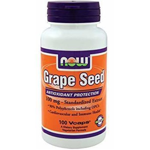 Grape Seed Standardized Extract, 100mg - 100 vcaps