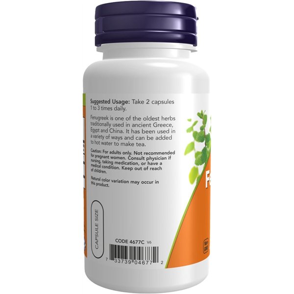 Fenugreek, 500mg - 100 vcaps