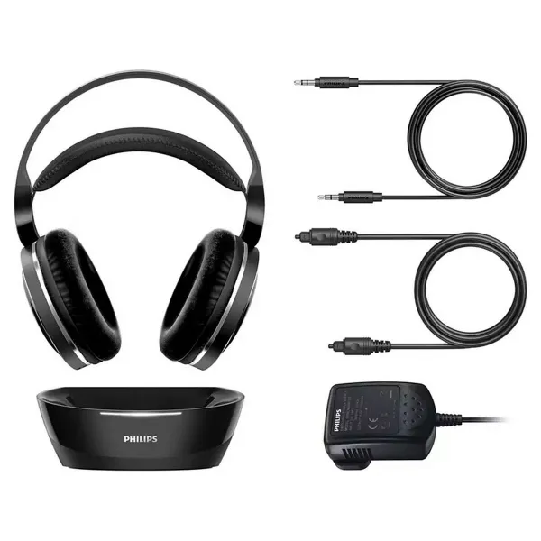 Uždaro tipo ausinės Philips Juoda Belaidis