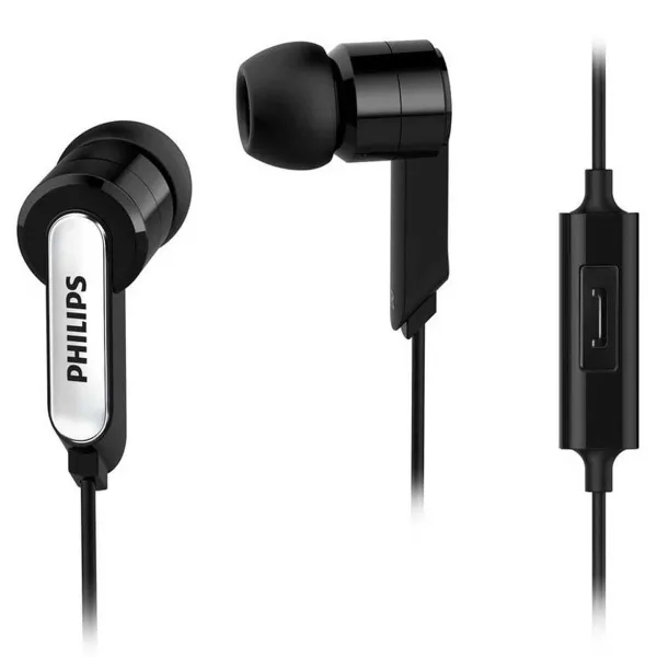 Kõrvaklapid Mikrofoniga Philips SHE1405BK/10 Must Silikoon