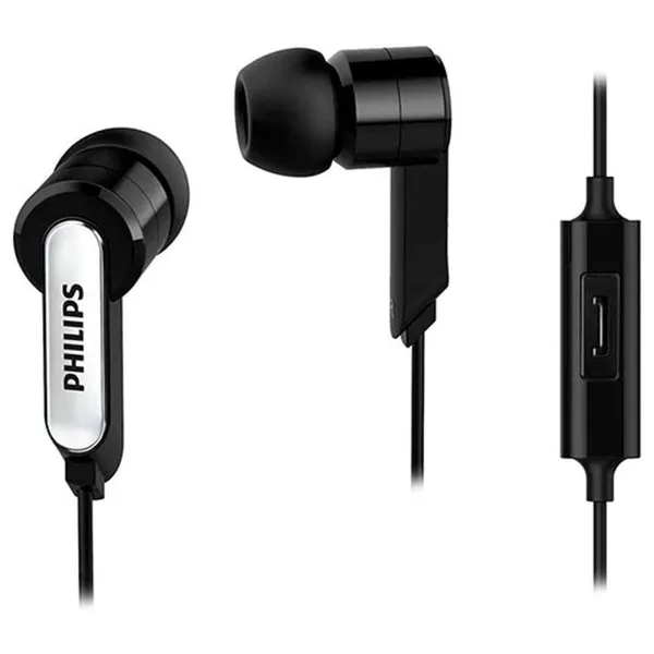 Kõrvaklapid Mikrofoniga Philips SHE1405BK/10 Must Silikoon