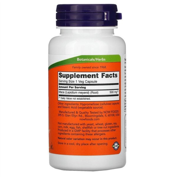 Maca, 500 mg - 100 kapslit | Osta veebist — Megaluks