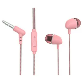 Kuulokkeet mikrofonilla TM Electron Pinkki