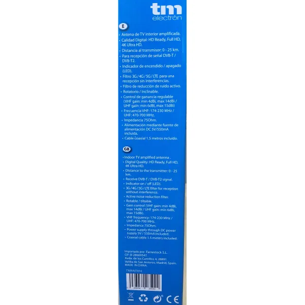 TV antenna TM Electron UHF, VHF