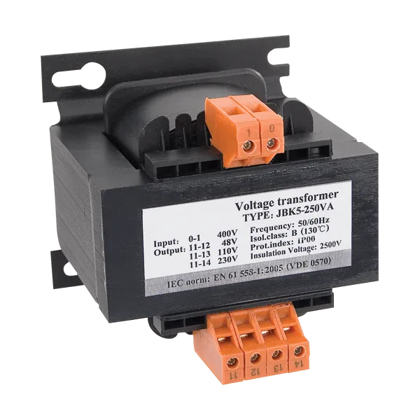 Трансформатор управляющего напряжения EVT5-500VA 400V/48V-24V-12V