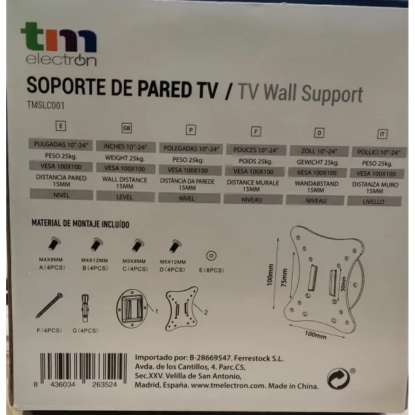 TV Statīvs TM Electron 15 kg 10"-24"